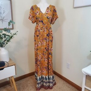 Anthropologie Patrons of peace Boho Gypsy dress! Size Medium.
